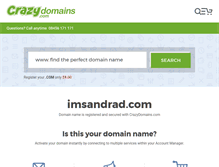 Tablet Screenshot of imsandrad.com